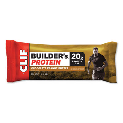 CLIF Bar BUILDERS PROTEIN BAR, CHOCOLATE PEANUT BUTTER, 2.4 OZ BAR, 12 BARS/BOX (2837277)