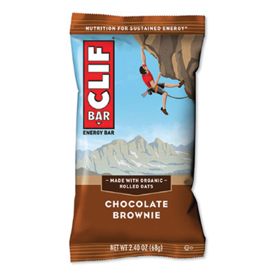 CLIF Bar ENERGY BAR, CHOCOLATE BROWNIE, 2.4 OZ BAR, 12 BARS/BOX (2837279)