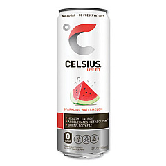 Celsius LIVE FIT FITNESS DRINK, SPARKLING WATERMELON, 12 OZ CAN, 12/CARTON (24383479)