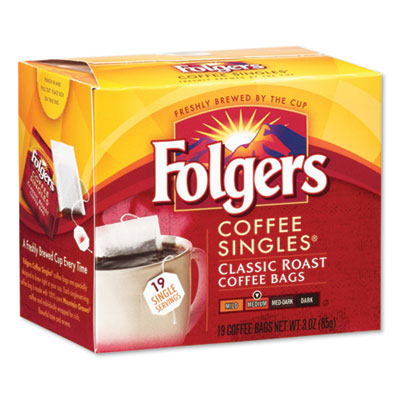 Folgers COFFEE FILTER PACKS, CLASSIC ROAST, 0.16 OZ, 19/PACK (402701)