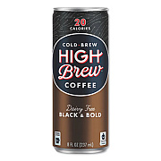 HIGH Brew Coffee COLD BREW COFFEE + PROTEIN, BLACK AND BOLD, 8 OZ CAN, 12/PACK (2708243)