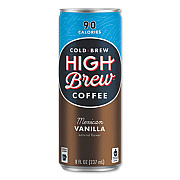 HIGH Brew Coffee COLD BREW COFFEE + PROTEIN, MEXICAN VANILLA, 8 OZ CAN, 12/PACK (2708246)