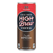 HIGH Brew Coffee Cold Brew Coffee + Protein, Double Expresso, 8 oz Can, 12/Pack (00500)