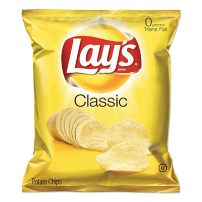 Lay's REGULAR POTATO CHIPS, 1.5 OZ BAG, 64/CARTON (2347002)