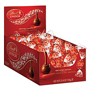 Lindt Lindor Milk Chocolate Truffles, 25.4 oz Box, 60/Box (LAS3512)
