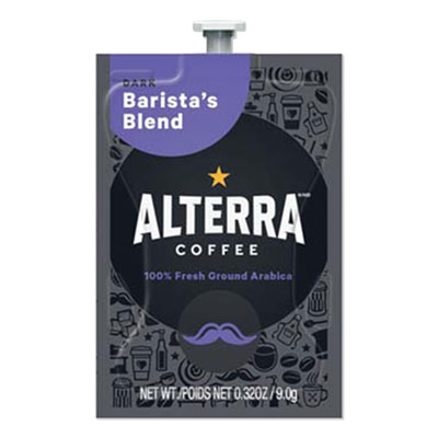 ALTERRA COFFEE FRESHPACK PODSS, BARISTA'S BLEND, DARK ROAST, 0.32 OZ, 100/CARTON (1952571)