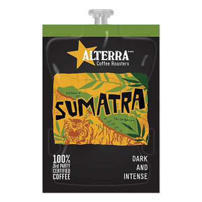 ALTERRA COFFEE FRESHPACK PODS, SUMATRA BLEND, DARK ROAST, 0.3 OZ, 100/CARTON (1952572)