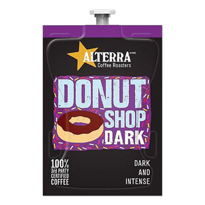 ALTERRA COFFEE FRESHPACK PODS, DONUT SHOP DARK, DARK ROAST, 0.28 OZ, 100/CARTON (2098137)