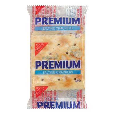 Nabisco PREMIUM SALTINE CRACKERS, 0.05 OZ PACKET, 2/PACKET, 500 PACKETS/CARTON (898031)