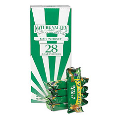 Nature Valley GRANOLA BARS, CRUNCHY OATS AND HONEY, 1.5 OZ POUCH, 28/BOX (618557)