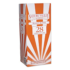 Nature Valley GRANOLA BARS, CRUNCHY PEANUT BUTTER, 1.5 OZ POUCH, 28/BOX (684685)