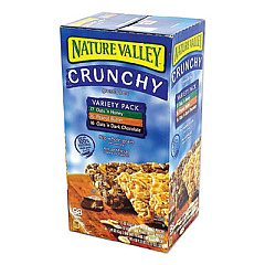 Nature Valley GRANOLA BARS, ASSORTED CRUNCHY BARS, 1.5 OZ POUCH, 2 BARS/POUCH, 49 PACKS/BOX (1787279)