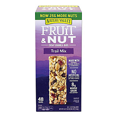 Nature Valley GRANOLA BARS, CHEWY FRUIT AND NUT TRAIL MIX, 1.2 OZ POUCH, 48/BOX (2123934)