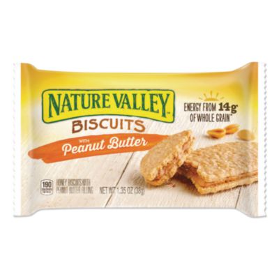 Nature Valley BISCUITS, HONEY WITH PEANUT BUTTER, 1.35 OZ POUCH, 16/BOX (2720830)