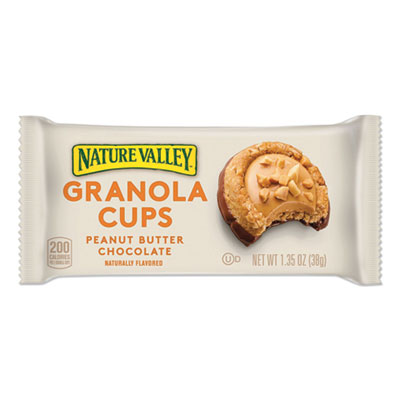 Nature Valley Granola Cups, Peanut Butter Chocolate, 1.35 oz Pack, 12/Box (GEM49133)