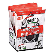 Oberto All Natural Beef Jerky, Teriyaki, 1.5 oz Pouch, 8/Box (SMO1943)
