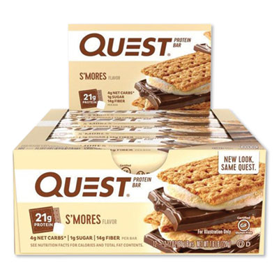 Quest PROTEIN BARS, S'MORES, 2.12 OZ BAR, 12 BARS/BOX (2416978)