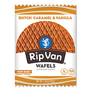 Rip Van Wafels - Single Serve, Dutch Caramel and Vanilla, 1.16 oz Pack, 12/Box (RVW00334)