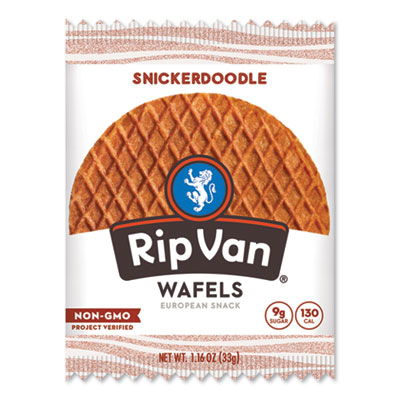 Rip Van WAFELS - SINGLE SERVE, SNICKERDOODLE, 1.16 OZ PACK, 12/BOX (24337382)
