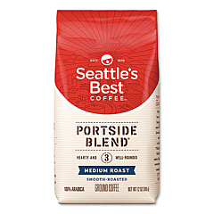 Seattle's Best Port Side Blend Ground Coffee, Medium Roast, 12 oz Bag (11008569)
