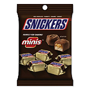 Snickers MINIS SIZE CHOCOLATE BARS, MILK CHOCOLATE, 4.4 OZ PACK, 12 PACKS/CARTON (903939)