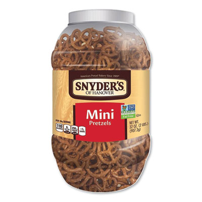 Snyder's MINI PRETZELS, CLASSIC, 32 OZ BARREL (2609707)