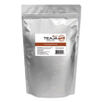 Teaja Organic Loose-Leaf Tea, Coconut Pu'erh, 1.76 oz Package (10112)