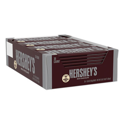 Hershey's CHOCOLATE BARS, MILK CHOCOLATE, 55.8 OZ, 36/BOX (779136)