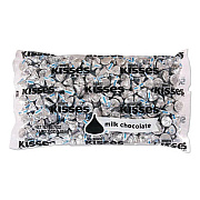 Hershey's KISSES, Milk Chocolate, Silver Wrappers, 66.7 oz Bag (33458)
