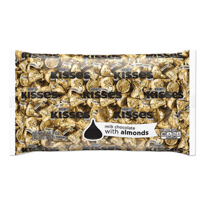 Hershey's KISSES Milk Chocolate with Almonds, 66.7 oz Bag (62083)