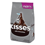 Hershey's KISSES, Milk Chocolate, Silver Wrappers, 35.8 oz Bag (13480)