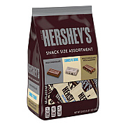 Hershey's Snack Size Assortment Bag, Assorted, 33 oz (99510)