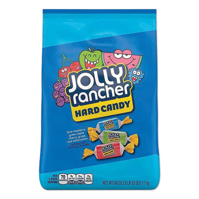Jolly Rancher ORIGINAL HARD CANDY, ASSORTED, INDIVIDUALLY WRAPPED, 60 OZ (689496)