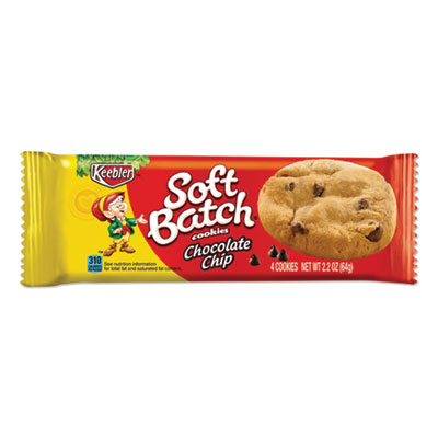 Keebler Soft Batch Chocolate Chip Cookies, 2.2 oz, 12/Box (19927)