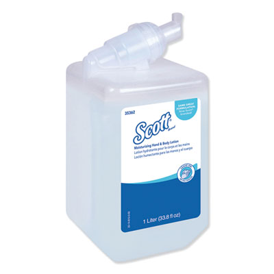 Scott Moisturizing Hand and Body Lotion, 1 L Bottle. Fresh Scent (35362)