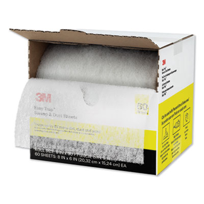 3M Easy Trap Duster, 8" x 30 ft, White, 60 Sheet Roll (59152W)