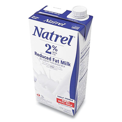 Natrel MILK, 2% REDUCED FAT, 32 OZ RESEALABLE TETRA BOTTLE, 12/CARTON (169783)