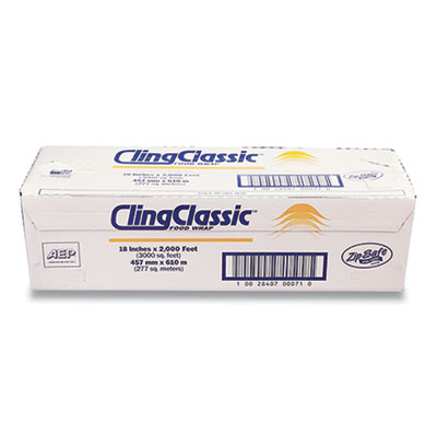 AEP Industries Inc. CLINGCLASSIC FOOD WRAP, 18" X 2,000 FT ROLL (940770)