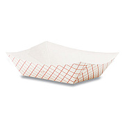 Dixie KANT LEEK POLYCOATED PAPER FOOD TRAY, 2 LB CAPACITY, RED PLAID, 1,000/CARTON (956051)