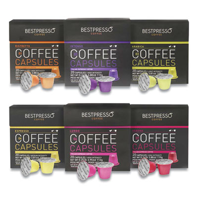 Bestpresso NESPRESSO PODS COFFEE VARIETY PACK, 120/CARTON (2091786)