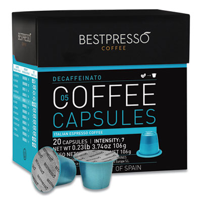 Bestpresso 2092400 Nespresso Decaffeinato Italian Espresso Pods