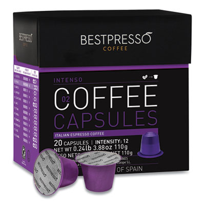 Bestpresso NESPRESSO INTENSO ITALIAN ESPRESSO PODS, INTENSITY: 12, 20/BOX (2092684)
