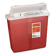 Covidien SHARPS CONTAINERS, POLYPROPYLENE, 5 QT, RED, 5/BOX (1928747)