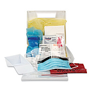 First Aid Only 71720 Bloodborne Pathogen Spill Clean Up Kit with CPR Pack