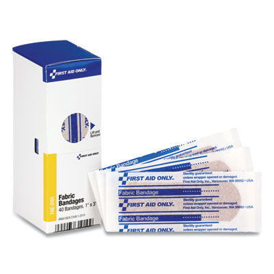 First Aid Only FINGERTIP BANDAGES, 1.75" X 2", 10/BOX (214258)