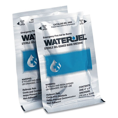 First Aid Only WATER-JEL BURN DRESSING, 4" X 4" (365593)