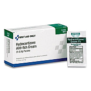 First Aid Only Hydrocortisone Anti-Itch Cream, 0.03 oz Packet, 25/Box (G486)