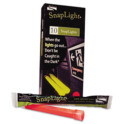 Miller's Creek SNAPLIGHTS, 6"L X 3/4"W, RED, 10/BOX (151847)
