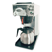 Newco AK-TC POUR-OVER THERMAL CARAFE COFFEE BREWER, 12-CUP, STAINLESS STEEL/BLACK (1170298)