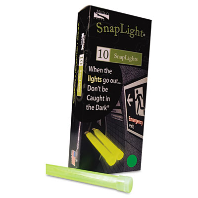 Miller's Creek SNAPLIGHTS, 6"L X 3/4"W, GREEN, 10/BOX (151848)